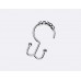 Happy Shopping Time Chrome Plated Double-hook Shower Curtain Rings with Rollerrings  Set of 12 Hooks - B074KVPW8K